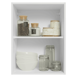 Alacena 50cm 1 Puerta Blanco/Blanco aterciopelado Lux Madesa