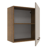 Alacena 60 cm 1 Puerta Agata Marrón/Crema