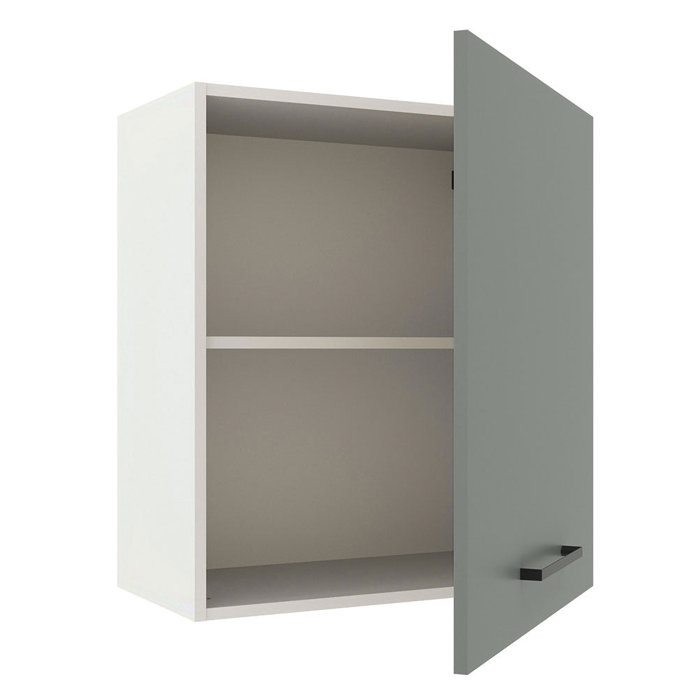 Alacena 60 cm 1 Puerta Agata Blanco/Gris