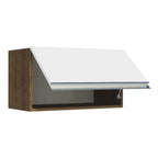 Alacena 60 cm 1 Puerta Rebatible Marrón/Blanco Glamy Madesa