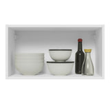 Alacena Gabinete Superior Madesa Glamy 60cm Blanco/Negro