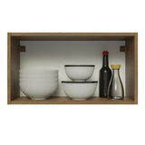 Alacena 60 cm 1 Puerta Lux Marrón/Gris