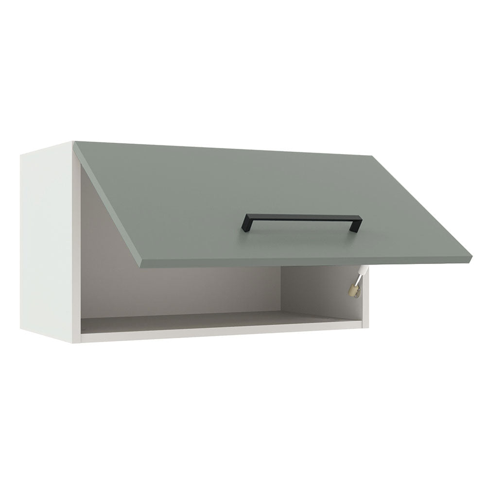 Alacena 60 cm 1 Puerta Agata Blanco/Gris