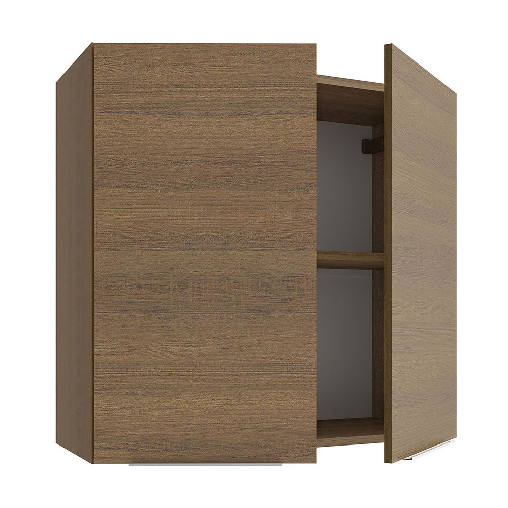 Alacena Cocina 70 cm 2 Puertas Marrón Stella Madesa