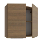 Alacena Cocina 70 cm 2 Puertas Marrón Stella Madesa