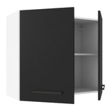 Alacena Cocina 70 cm 2 Puertas Blanco/Negro Agata Madesa