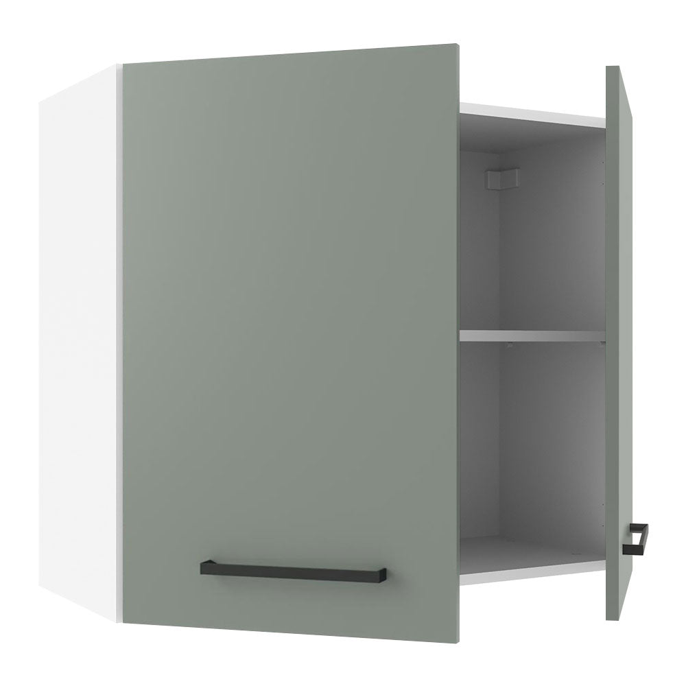Alacena Cocina 70 cm 2 Puertas Blanco/Gris Agata Madesa
