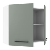 Alacena Cocina 70 cm 2 Puertas Blanco/Gris Agata Madesa