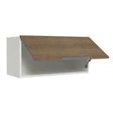 Alacena Cocina 70 cm 1 Puerta Abatible Blanco/Marrón Stella Madesa