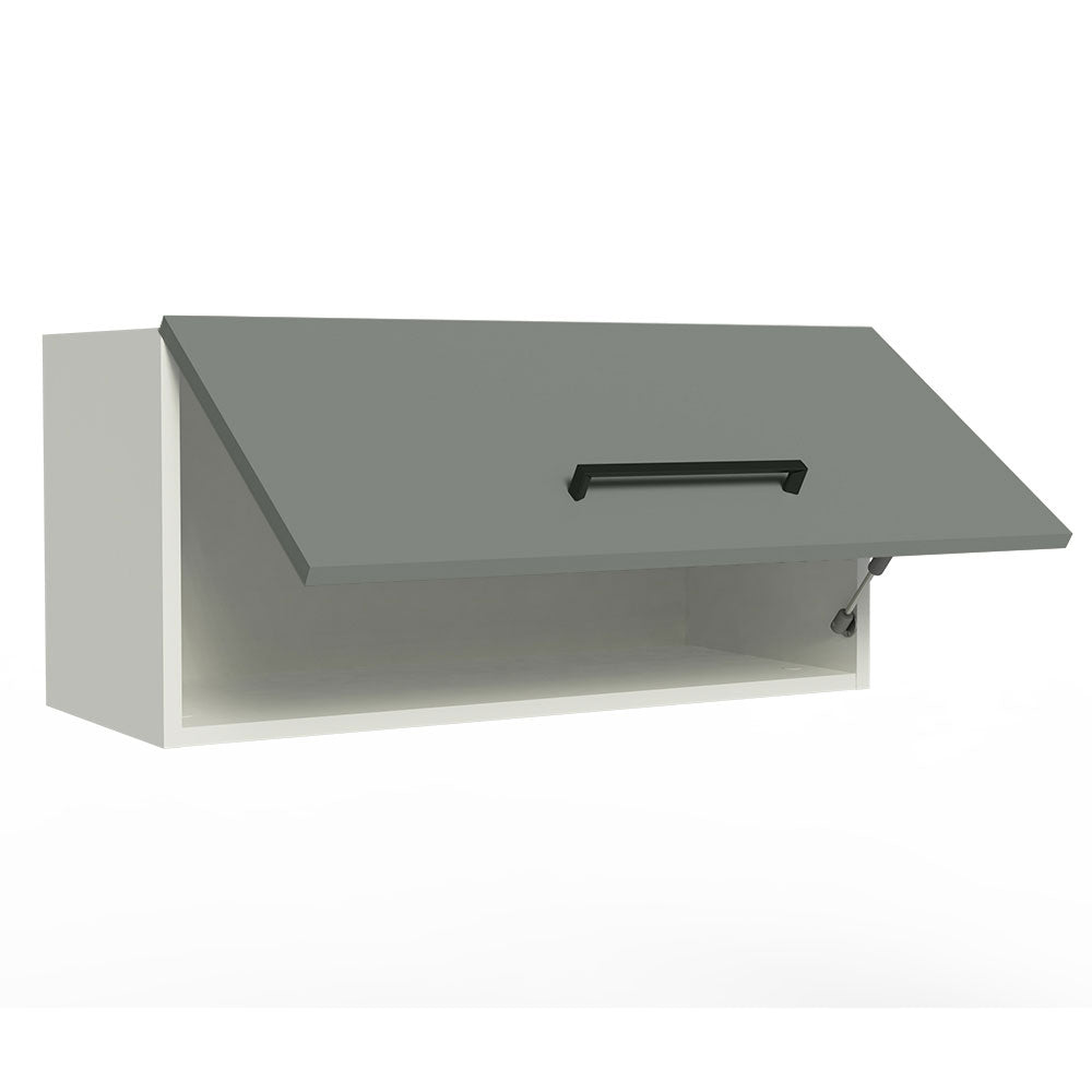 Alacena 70 cm 1 Puerta Agata Blanco/Gris