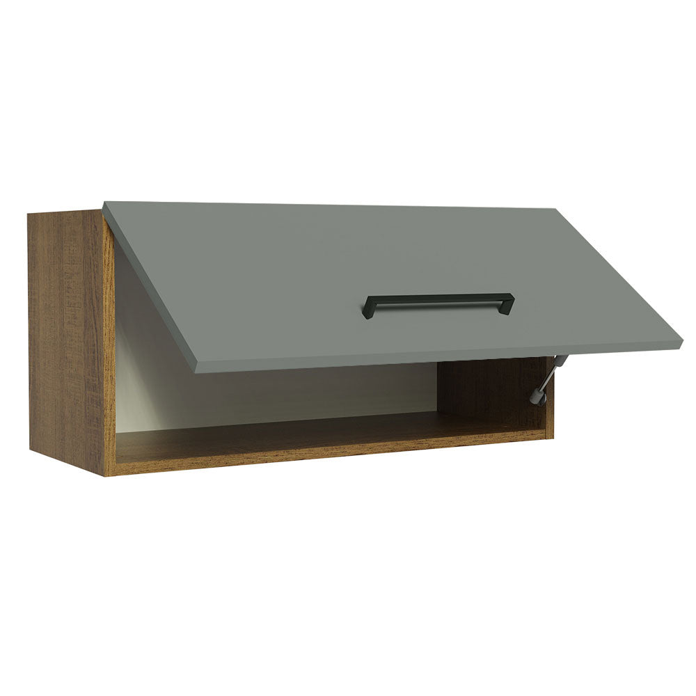 Alacena 70 cm 1 Puerta Agata Marrón/Gris