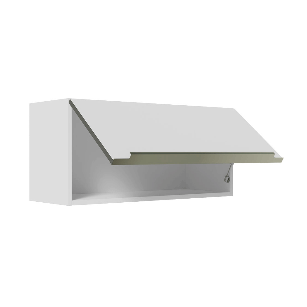 Alacena Cocina 70 cm 1 Puerta Blanco/Blanco Aterciopelado Lux Madesa