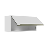 Alacena Cocina 70 cm 1 Puerta Blanco/Blanco Aterciopelado Lux Madesa
