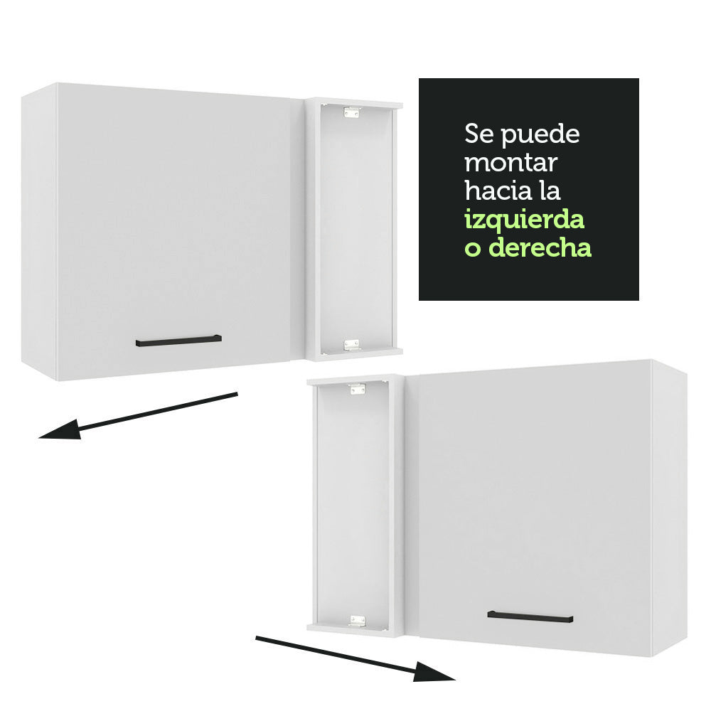 Alacena 94 cm 1 Puerta Agata Blanco