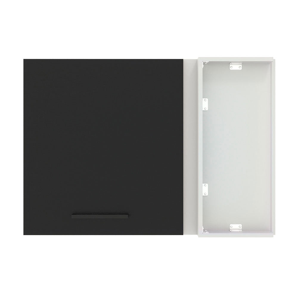 Alacena 94 cm 1 Puerta Agata Blanco/Negro