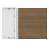 Alacena 94 cm 1 Puerta Stella Blanco/Marrón