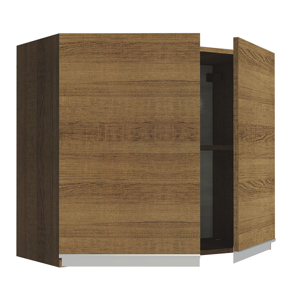 Alacena 80 cm 2 Puertas Marrón Glamy Madesa
