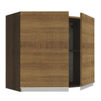 Alacena 80 cm 2 Puertas Marrón Glamy Madesa