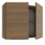 Alacena Cocina 80 cm 2 Puertas Marrón Stella Madesa