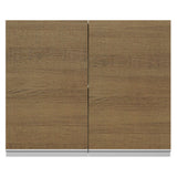Alacena Cocina 100% MDF 80 cm 2 Puertas Blanco/Marrón Acordes Madesa