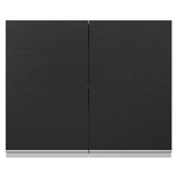 Alacena Cocina 100% MDF 80 cm 2 Puertas Blanco/Negro Acordes Madesa