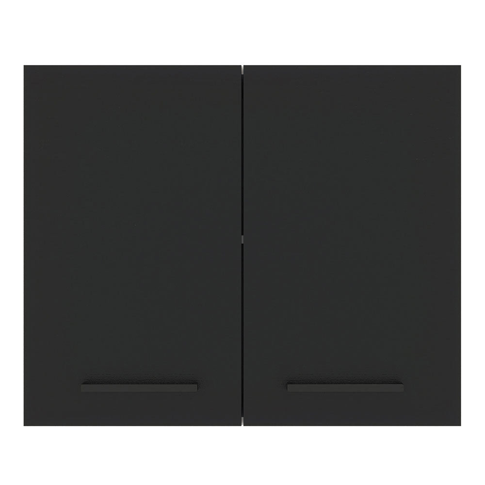 Alacena 80 cm 2 Puertas Agata Blanco/Negro