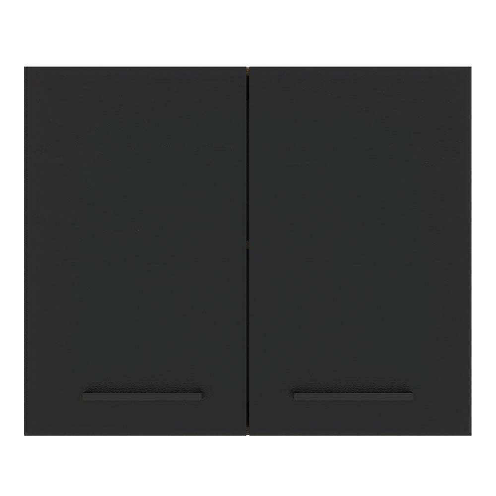 Alacena 80 cm 2 Puertas Agata Marrón/Negro