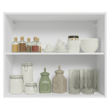 Alacena 80 cm 2 Puertas Blanco/Gris Vik Madesa