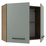 Alacena 80 cm 2 Puertas Agata Marrón/Gris