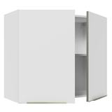 Alacena Cocina 80 cm 2 Puertas Blanco/Blanco Aterciopelado Lux Madesa