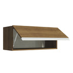 Alacena 80 cm 1 Puerta Rebatible Marrón Glamy Madesa