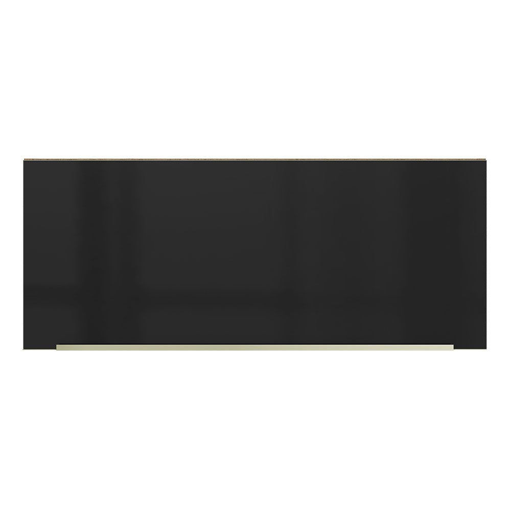 Alacena 80 cm 1 Puerta Lux Marrón/Negro