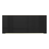 Alacena 80 cm 1 Puerta Lux Marrón/Negro