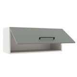 Alacena 80 cm 1 Puerta Agata Blanco/Gris