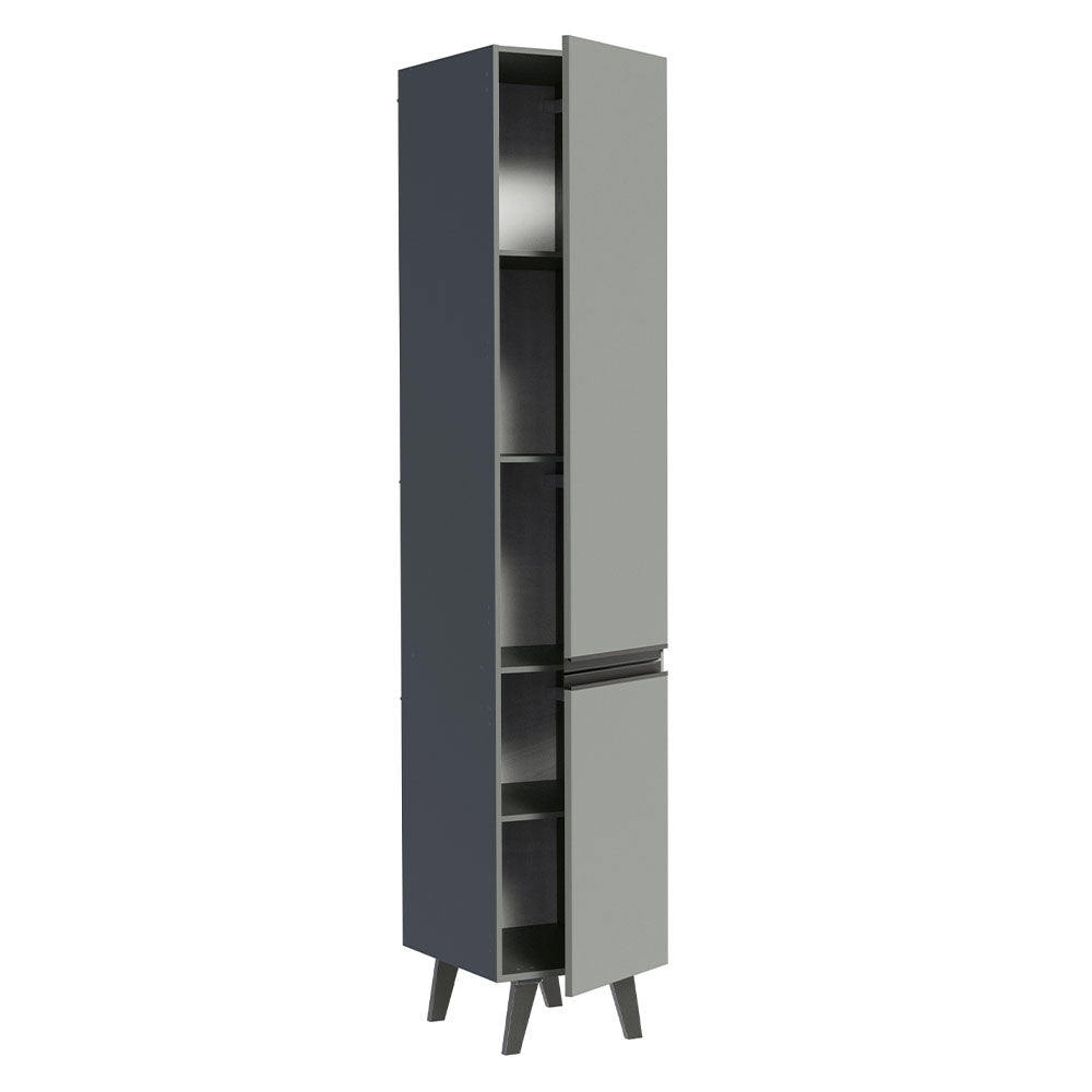 Despensero 40 cm Sin cajones 2 Puertas Nice Gris