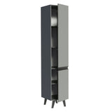 Despensero 40 cm Sin cajones 2 Puertas Nice Gris