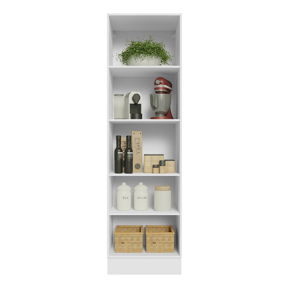 Despensero 100% MDF 60 cm con Nichos Abiertos para Cocina Blanco Acordes Madesa