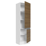 Despensero 100% MDF 60 cm 2 Puertas Blanco/Marrón Acordes Madesa