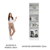 Despensero 60 cm 3 Puertas Glamy Blanco