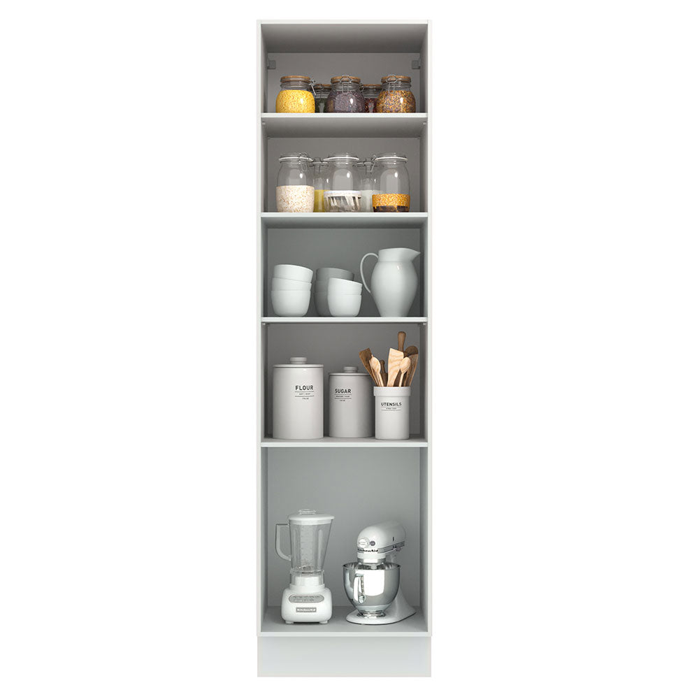 Despensero 60 cm 3 Puertas Blanco/Gris Agata Madesa