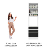 Mueble Para Horno Y Microondas Madesa Glamy 60cm BN 10