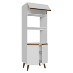 Mueble para Horno y Microondas 70 cm 3 Puertas Blanco Pieta Madesa