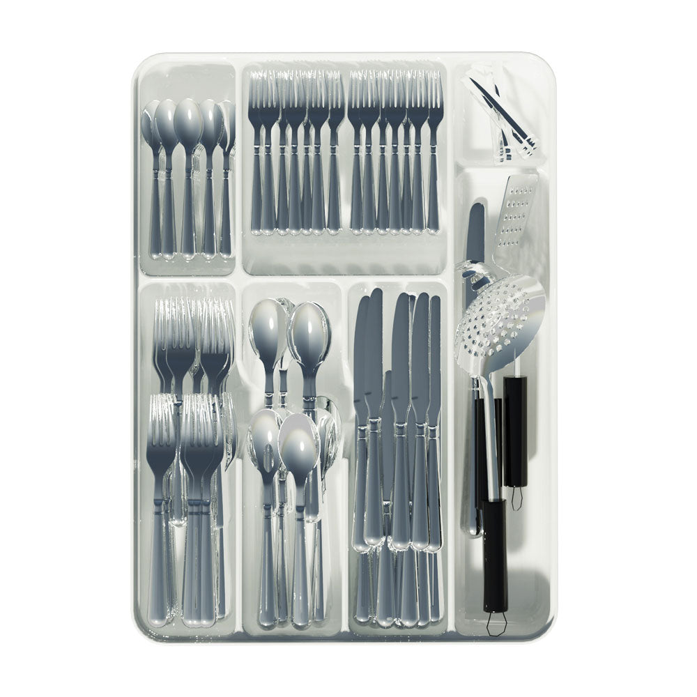 Organizador de Cubiertos para Bajo Mesada Cocina Blanco Madesa