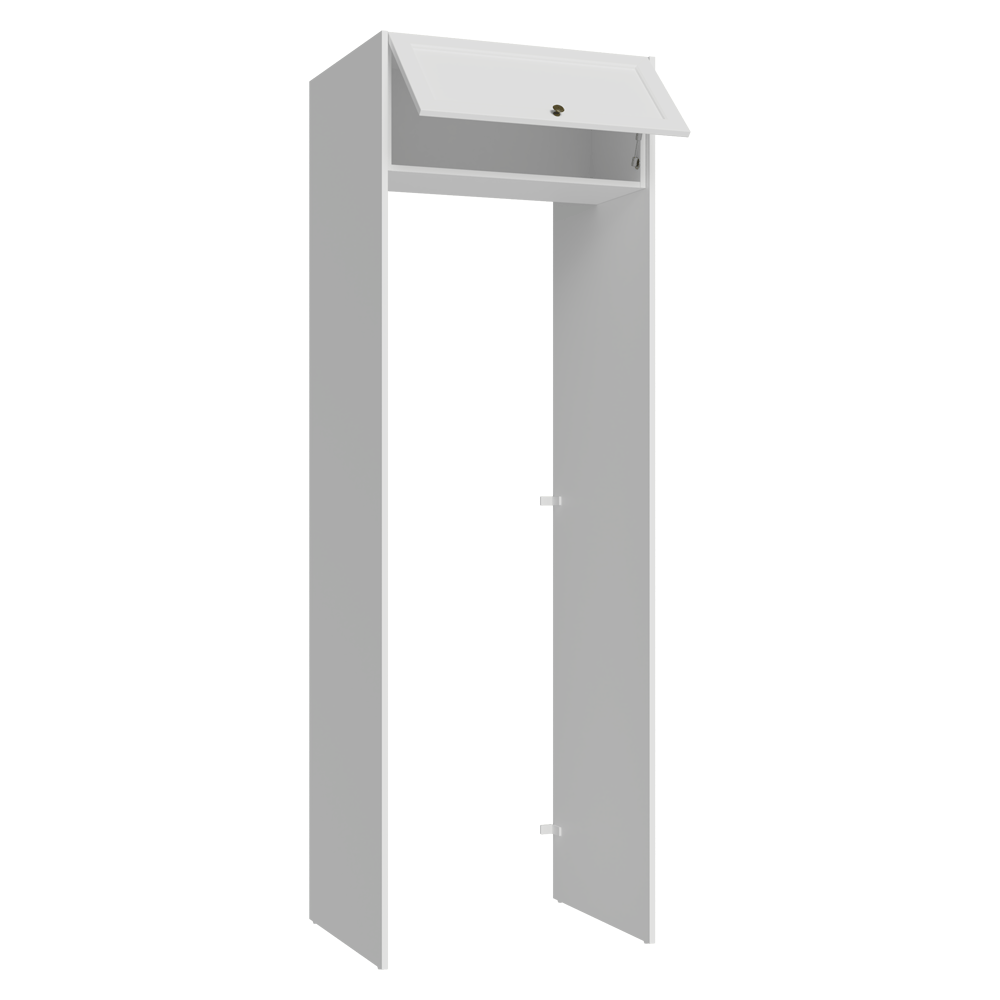 Mueble para empotrar Heladera 73 cm 1 Puerta Abatible Blanco Vik Madesa