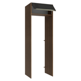 Mueble para empotrar Heladera 73 cm 1 Puerta Abatible Marrón/Negro Lux Madesa