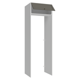 Mueble para empotrar Heladera 73 cm 1 Puerta Abatible Blanco/Gris Vik Madesa