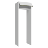 Mueble para empotrar Heladera 73 cm 1 Puerta Abatible Blanco Aterciopelado Lux Madesa