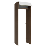 Mueble para empotrar Heladera 73 cm 1 Puerta Abatible Marrón/Blanco Aterciopelado Lux Madesa