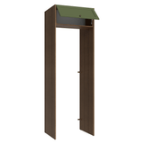 Mueble para empotrar Heladera 73 cm 1 Puerta Abatible Marrón/Verde Vik Madesa