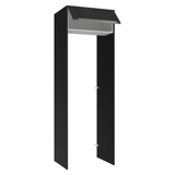Mueble para empotrar Heladera 73 cm 1 Puerta Abatible Negro/Blanco/Negro Lux Madesa